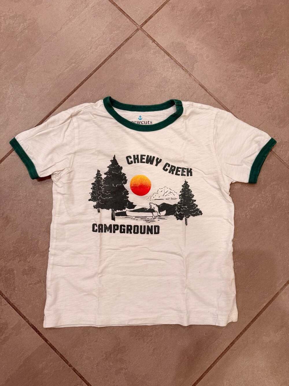 crewcuts Boys Chewy Creek Campground Graphic Ringer Tee Size 8
